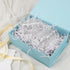 MUMUPACK Light Blue Gift Box, 13x11x5.3 Large Boxes with Lids, Includes Ribbon and DIY Printable Sticker Paper