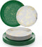 Trendables Christmas Plates Disposable Heavy Duty 40 Pcs Christmas Dinnerware Set Green Plates