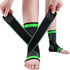 Ankle Support Braces (1 Pair), Breathable Compression Sleeves with Adjustable Wrap for Plantar Fasciitis Relief