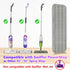 6 Pack Reusable Mop Pads Compatible with Swiffer PowerMop, Power Mop Refills, Microfiber Mop Pads for Hardwood Floor