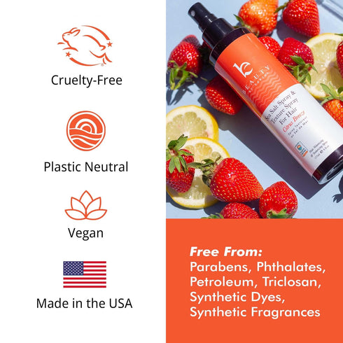 Sea Salt Spray for Hair Men & Women - Texturizing Beach Waves Spray for Fine Hair, Volumizing Hair Spray for Women