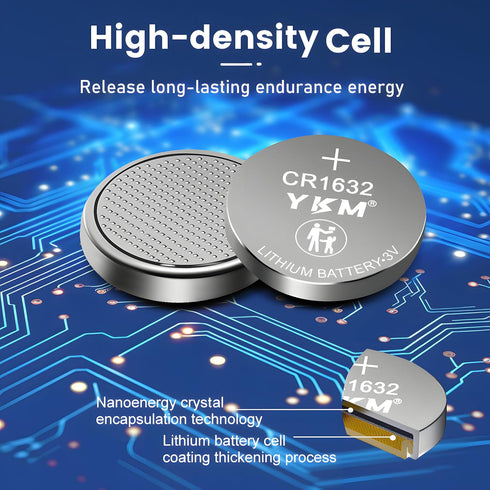40 Pack CR1632 3 Volt Coin Cell Battery for Car Key Fob, Keyless Remote, Watch, Scale, Thermometer