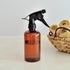 Youngever 6 Pack 12 Ounce Amber Plastic Spray Bottles, Refillable for Essential Oils & Cleaning Products
