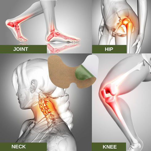 Knee Patches, Extra Strength Heat Patches for Bone on Bone, Wormwood Extract for Muscle Joint Relief