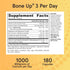 Jarrow Formulas BoneUp Three Per Day - 180 Capsules for Bone Support with Vitamin D3, K2 & 1000 mg Calcium