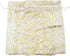 SUNGULF 100pcs Organza Pouch Bag Drawstring 6"x8" Strong Gift Candy Bag (Gold Silver)