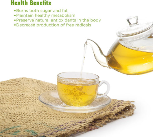 100% Pure Green Coffee Beans Extract, 50% Chlorogenic Acids, Decaffeinated, 100 Sachets