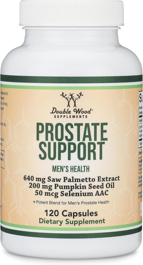 Prostate Support Supplement for Men's Health, 120 Capsules, Supports Prostate Function and Urinary Control