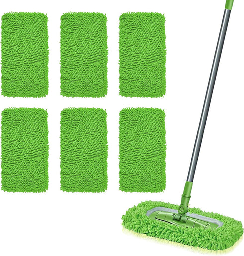 HGVRA Reusable Microfiber Mop Pads, Compatible with Sweeper Sweeping Mopping pad Refills Cloths