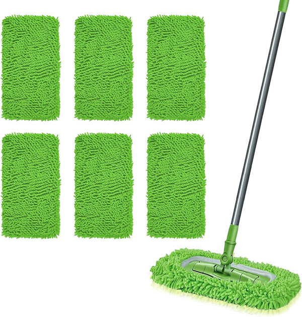 HGVRA Reusable Microfiber Mop Pads, Compatible with Sweeper Sweeping Mopping pad Refills Cloths