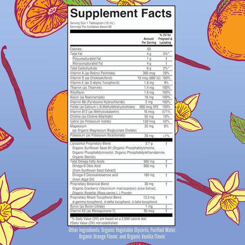 MaryRuth Organics Prenatal & Postnatal Multivitamin for Women | Vegan, Non-GMO, Gluten Free, 30 Servings, Sugar Free