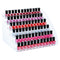 KINGROW Nail Polish Organizer, 72 Bottles Acrylic Display Rack, 6 Layers Makeup Organizer for Essential Oils