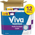 Viva Multi-Surface Cloth Paper Towels, Task Size - 12 Super Rolls (2 Packs of 6), 81 Sheets Per Roll