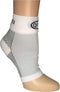 mmHg Compression Foot Sleeves for Men & Women (1 Pair) - Best Plantar Fasciitis Sleeve for Pain Relief (White, Large)