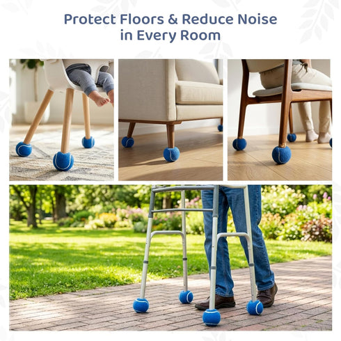 4PCS ANCKNE Walker Tennis Balls Precut Tennis Balls for Walkers Walkers Legs Universal Precut Glide Balls, Heavy Duty