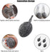 Shaoduoli Ball(30g/4pcs) Stainless Steel Wool,Kitchen Scrubber with Hanging Lanyard,Heavy Duty Metal Scrubbing