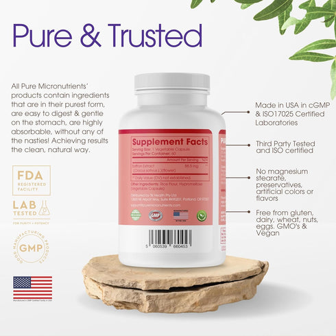 Saffron Supplements - 100% Pure Saffron Extract Capsules for Energy, Mood, Eye & Heart Health Support