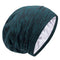 Silk Satin Lined Bonnet Sleep Cap, Adjustable Stay on All Night Hair Wrap Cover for Curly Hair Protection, Heather Lake