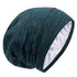 Silk Satin Lined Bonnet Sleep Cap, Adjustable Stay on All Night Hair Wrap Cover for Curly Hair Protection, Heather Lake