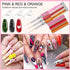 Saviland 6pcs Nail Art Liner Brushes Set - Nail Gel Polish Painting Brush Pen Set with Crushed Diamond Handles