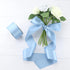 Dusty Blue Ribbon, 2 Inch Thick Double Face Satin for Christmas Tree, Bridal Bouquet, Baby Shower Crafts, 25 Yards