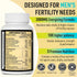 Fertility Supplements for Men, Male Prenatal Vitamins -Optimal Sperm Count, Motility and Strength, 2000MG Mens Fertility Supplements with Maca Root, Zin & Folate and B6 B12 for Conception -90 Capsules