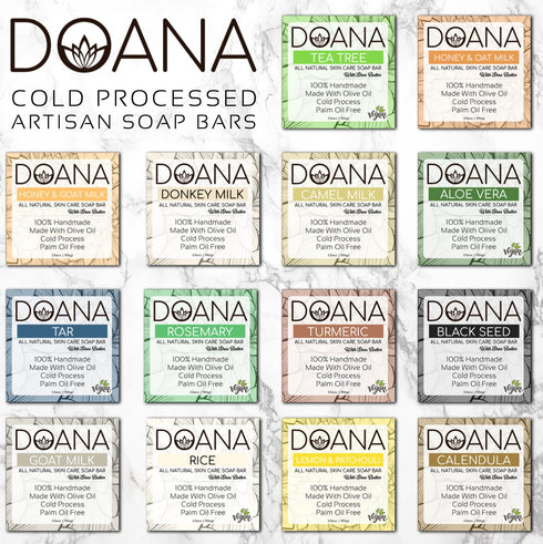 Rice Soap Bar - Now with SHEA BUTTER - Vegan with Olive Oil and Coconut Oil, Moisturizing Bath Wash for All Skin (Pack