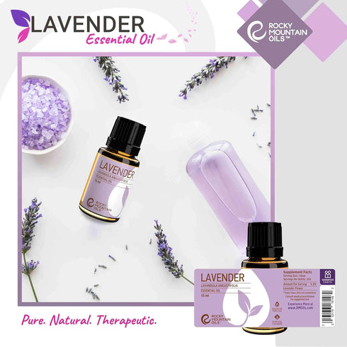 Rocky Mountain Oils Purify Lavender Essential Oil | Organic Diffuser Oil for Aromatherapy & Sleep
