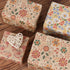 Aimyoo Kraft Floral Wrapping Paper Bundle, Vintage Spring Flowers Rose Gift Wrap Paper, 3 Rolls 17 in x 16 ft per Roll