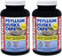 Yerba Prima Psyllium Husk Caps - 180 Capsules (Pack of 2) - Easy to Swallow Fiber Supplement for Gut Health