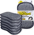 Fresh Large Professional Microfiber Scrub-N-Wipe Sponge Pads, 6-Pack, SILVADUR Odor Control Technology