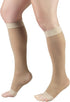 Truform Sheer Compression Stockings, 15-20 mmHg, Women's Knee High Length, Open Toe, 20 Denier, Nude, 2X-Large