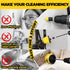 Holikme 8 Piece Drill Brush Attachments Set - Power Scrubber Brush with Long Attachment for Bathroom and Kitchen