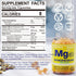 Magnesium Gummies with Turmeric 300mg, Magnesium Complex | 400mg Magnesium Glycinate, Malate, Citrate for Calm, Nerves, Energy, Muscle Cramps, Extra Absorption Chewable, Low Sugar, Vegan 60 Counts
