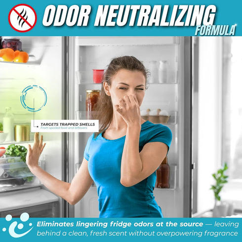 Oh Yuk Fridge Cleaner Cleans Inside Refrigerator for Spotless, Food-Contact Safe Surfaces | Biodegradable, Vegan