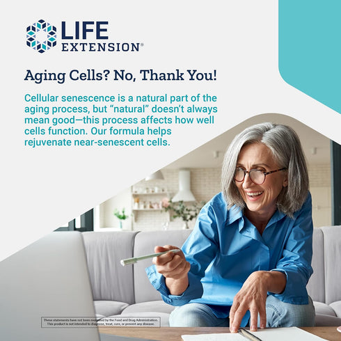 Life Extension GEROPROTECT Ageless Cell – Anti-aging Cellular Rejuvenation & Energy, Supports Organ Health -