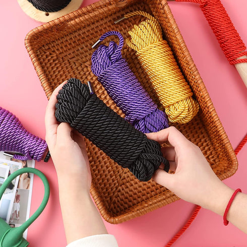 Set 32 8MM (3 BDSM Shibari Bondage Sex Rope - BDSM Kit Adult Bondage Restraints Sex Toys for Women & Couples, Feet