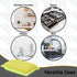 Pack 1 Microfiber Sponges for Dishes Kitchen Sponges Non-Scratch Sponge Dish Scrubber Heavy Duty Household Cleaning