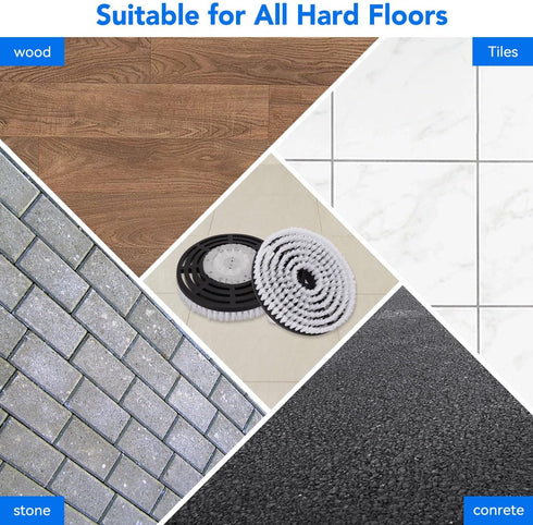 S7000 S7001, S8201, S7201, S7000AMZ, S8001, S7001TGT, S7005, S7020, Upgraded Scrub and Steam Mop Brush Heads for Shark