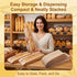 Yuanan 200 23.2"X4.3"X1.6" 300 PCS Paper Bread Bag with Window, French Bread Bags with Seal Stickers Long Paper Breads