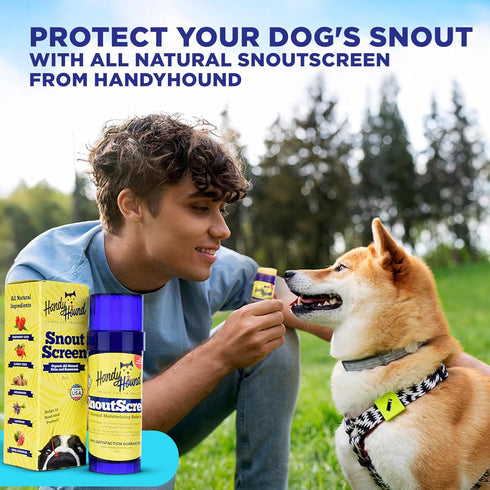 SnoutScreen Dog Nose Balm and Paw Balm - 2 oz - Moisturizing Formula for Dry Noses, Vet Recommended, Made in USA