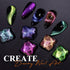 MIZHSE 9D Cat Eye Gel Nail Polish Set, Magnetic Cat Eye Gel Polish, 10ml*6 with 2 Magnets, Chameleon Magic Effect