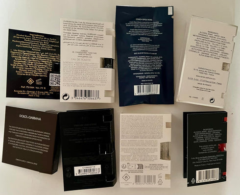 Cologne High End Designer Fragrance Sampler Set for Men - (Pack of 8 Sample Vials)