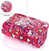 Kids Hanging Toiletry Bag for Girls, Waterproof Travel Cosmetic Makeup Wash Bag, Toddler Toiletries, Leopard Red