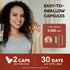 Mushroom Supplement - Organic Lion's Mane, Turkey Tail, Chaga, and More - 60 Capsules, 12-in-1 Complex