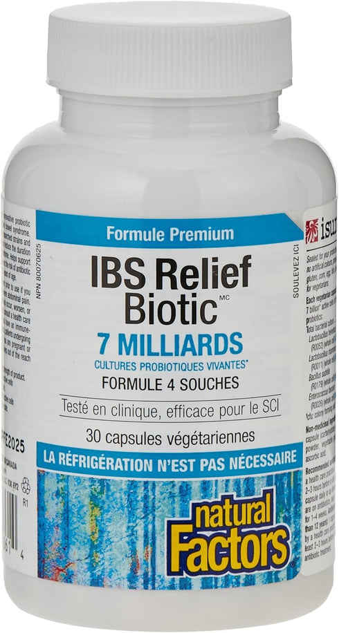 Natural Factors Reliefbiotic, 30 CT