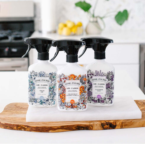 Home-Pourri Air + Fabric Multi-Purpose Odor Freshener Spray, Lavender Sage, 11 Fl Oz