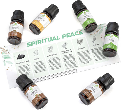 Set (10ml 6 Vinevida Essential Oils for Aromatherapy, Massage, and Skin Care Each), Top Picks for Spiritual Peace.