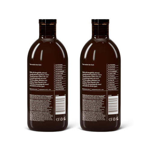 Osana Body Wash to Hydrate, Refresh and Reinvigorate Skin, Enhanced Fruit Extract & Natural Ingredients, Peppermint & Cucumber Scented, 15oz Dual Pack