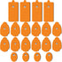 TENS Unit Replacement Pads, 20 Pack in 3 Sizes, Reusable Electrode Pads with American Gel for 50 Times Safe Use